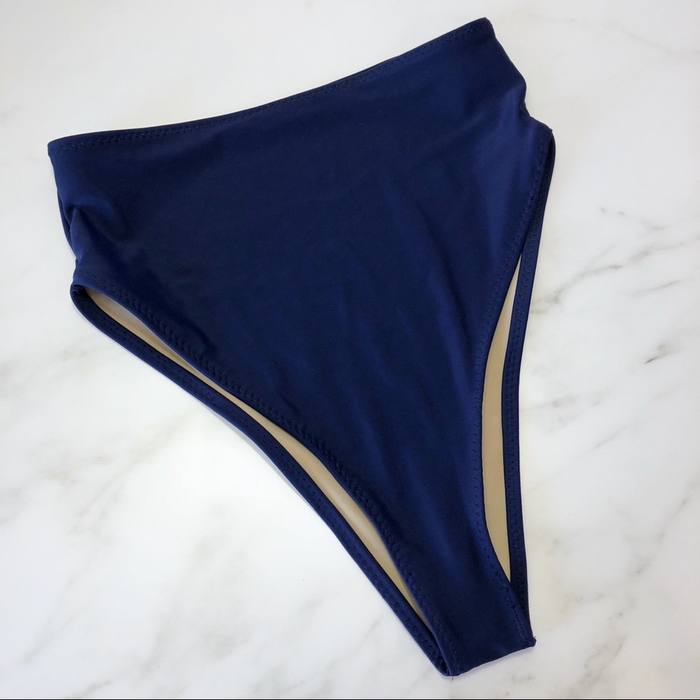High waist high leg bathing suit